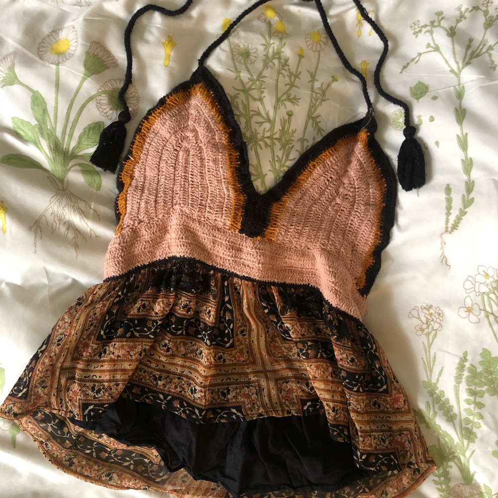 American Eagle Boho Crop Top